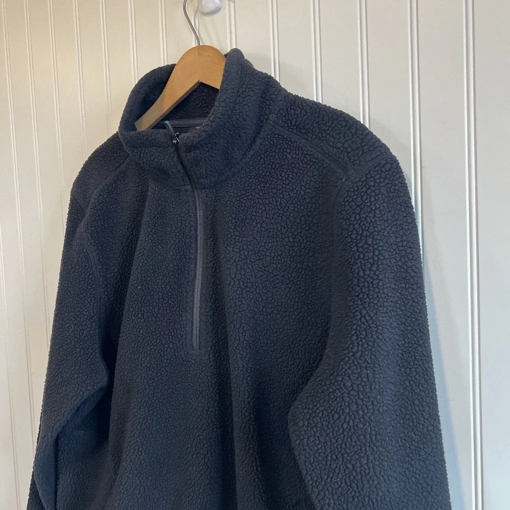Cuts 1/4‎ Zip Men's Black Large Fleece Polartec Minalmalist